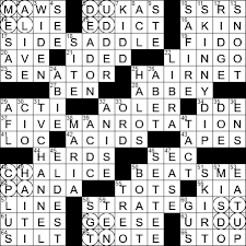large goblet crossword clue archives