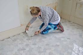 how to tile a bathroom floor a simple