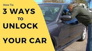 How to unlock a car door (without a key) - YouTube