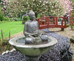 Serene Buddha Patio Fountain With