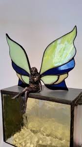 Stained Glass Fairy Sitting Fairy