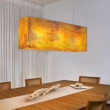 Linear Pendant Light Made Of Stained