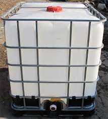 used 275 gallon water storage totes for
