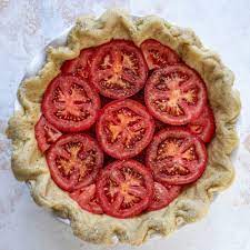 Tomato Pie With Cheddar Herb Crust