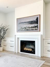diy fireplace mantel and electric