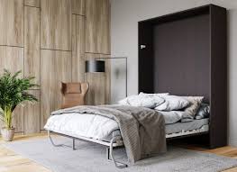 Elegant Modern Folding Murphy Bed Brown