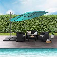corliving deluxe offset patio umbrella