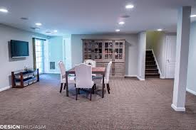Open concept basement by finished basement nj. Finished Basement Ideas 3 Amazing Basement Floor Plans For Casual Entertaining