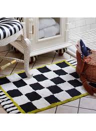courtly check bath rug standard