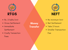 Difference Between Neft And Rtgs