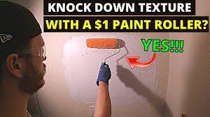 easy diy knockdown texture with a paint
