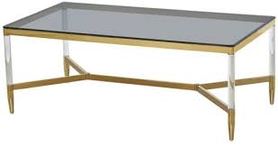 End Table Mirror Gold Chrome Surface