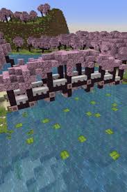 Minecraft Cherry Blossom Bridge Idea