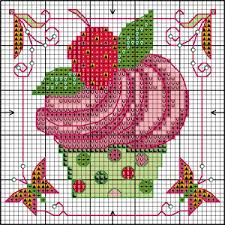 A place for sharing cross stitch patterns and for people who love stitching. Lesley Teare Needlework Design Floral Cross Stitch Cross Stitch Cards Cupcake Cross Stitch
