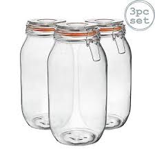 Glass Storage Jars Airtight Clip Top