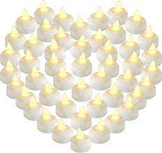 flameless floating candles warm white