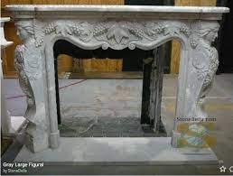 Hand Carved Marble Mantel