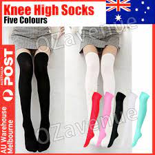 thigh high over knee high socks s