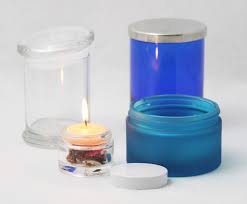 clear glass candle holders