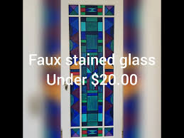 Faux Stained Glass With Paint And Glue