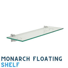 Clear Floating Monarch Glass Shelf Kit