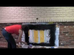 How To Paint A Brick Fireplace With