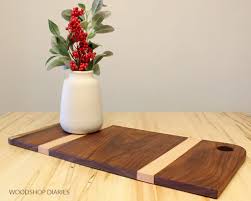 diy wooden cutting or charcuterie board