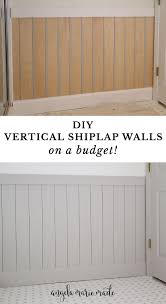 Install Vertical Shiplap Walls Diy