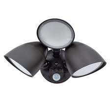 3 Head Brown Outdoor Led Security Light