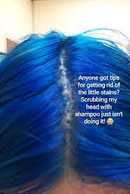 why blue hair is so tough to remove