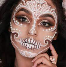 white day of the dead makeup