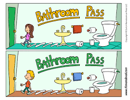 Printable Bathroom Passes Free Bathroom Pass Templates