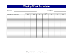 Template Homeschool Timetable Template Weekly Work Schedule Monster