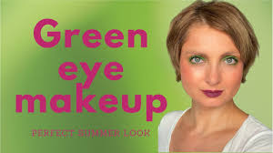 summer bright green eye makeup look