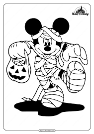 By coloring #children can be creative. Mummy Mickey Mouse Coloring Pages