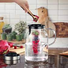 Glass Water Pitcher Fruit Infuser