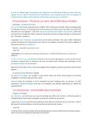 Fiche revision pour oeuvre bac français | Résumés Français | Docsity