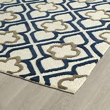 navy hand tufted rug