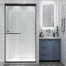 Matte Black Frame Shower Door
