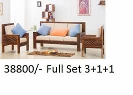 5 seater sheesham wood sofa set at rs