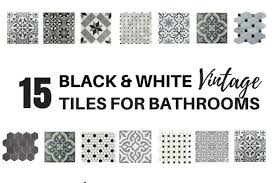 vine black and white tiles
