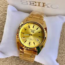 seiko 5 21 jewels all gold plated watch