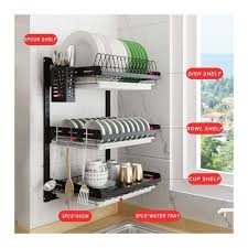 3 Tier Wall Mounted Dish Drainer Dish