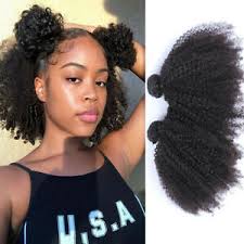 Kinky curly hair weave is now very popular. 3bundles Mongolian Afro Kinky Curly Hair Wefts 100 Virgin Human Hair Extensions Ebay