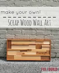 And the best thing about this project… it was super easy and super cheap! Scrap Wood Wall Art Fixthisbuildthat