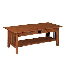 Mission Amish Coffee Table With Drawer