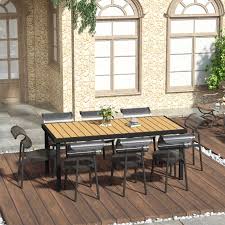 Outsunny Patio Dining Table For 8
