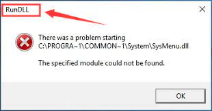 fix rundll error in windows 7