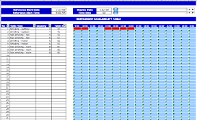 Restaurant Reservation Log Template Microsoft Excel Templates