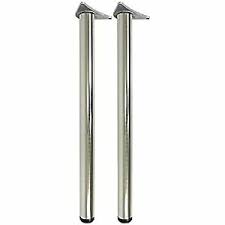 To really tidy up your workspace, i also recommend some. Adjustable Silver Table Legs Set Of 2 87cm 89cm New Table Legs For Diy Furniture Ebay